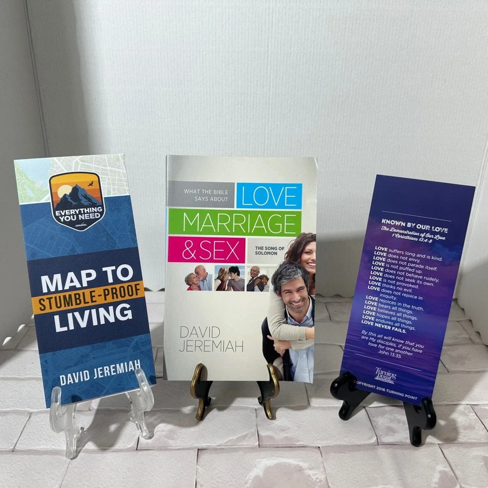 David Jeremiah Love‎ Marriage & Sex Book, Map to Stumble Proof Living & Bookmark